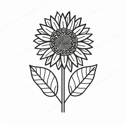 Sunflower Vector Graphic preview