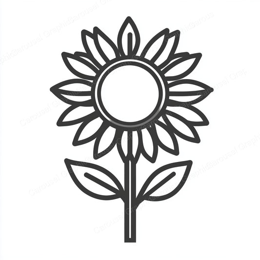 Sunflower Vector Graphic preview