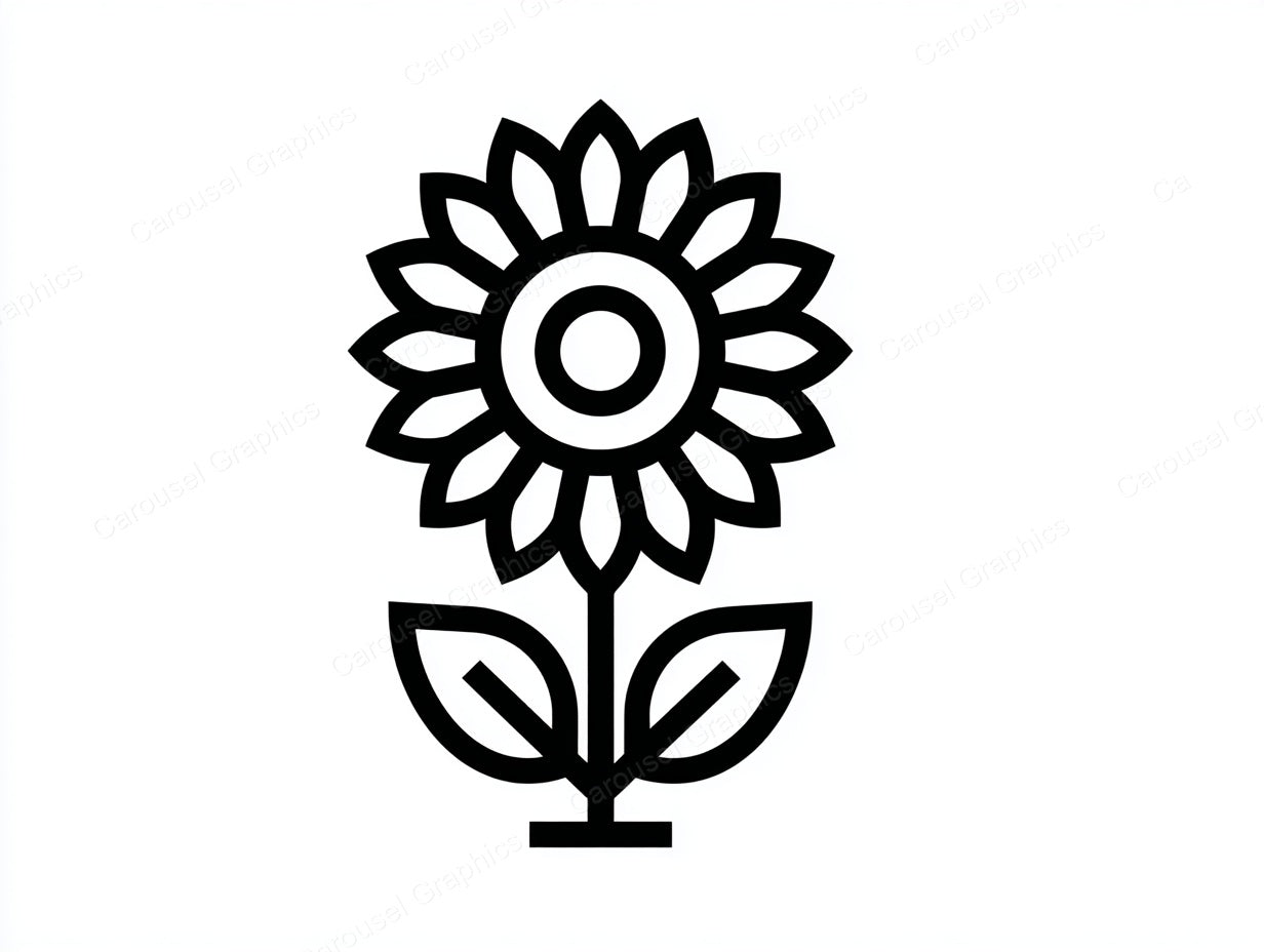 Sunflower Vector Graphic preview