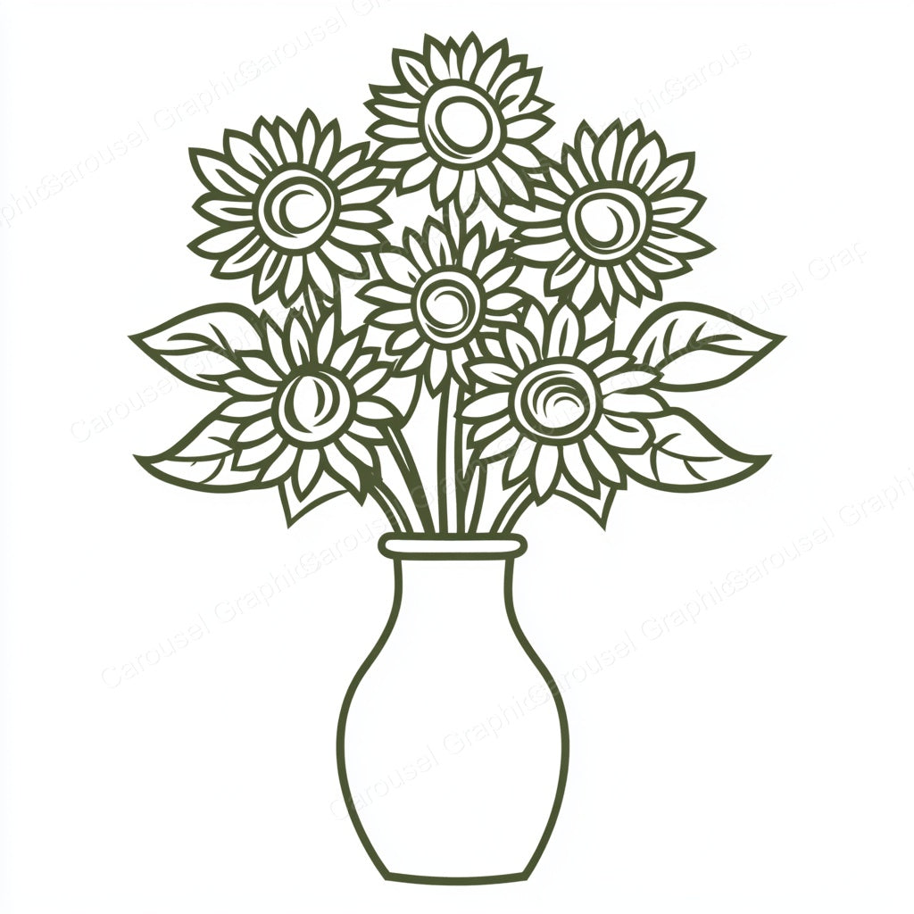 Sunflower Vector Graphic preview