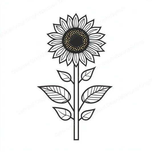 Sunflower Vector Graphic preview