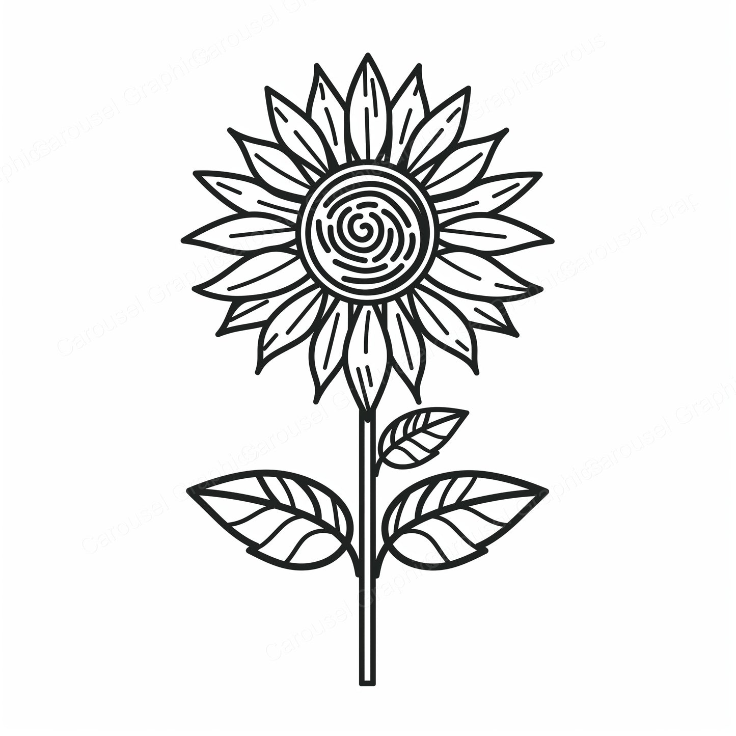 Sunflower Vector Graphic preview