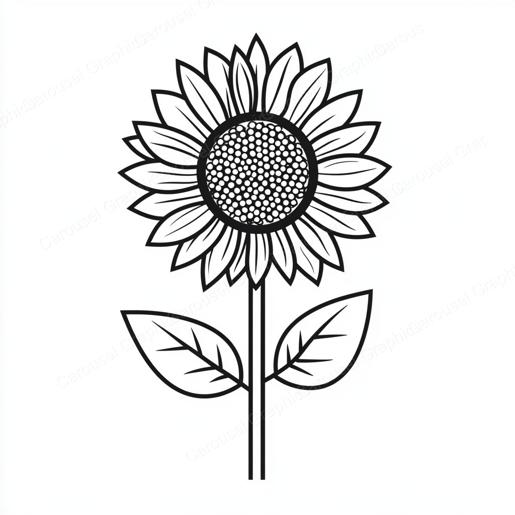 Sunflower Vector Graphic preview