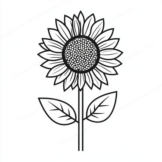 Sunflower Vector Graphic preview