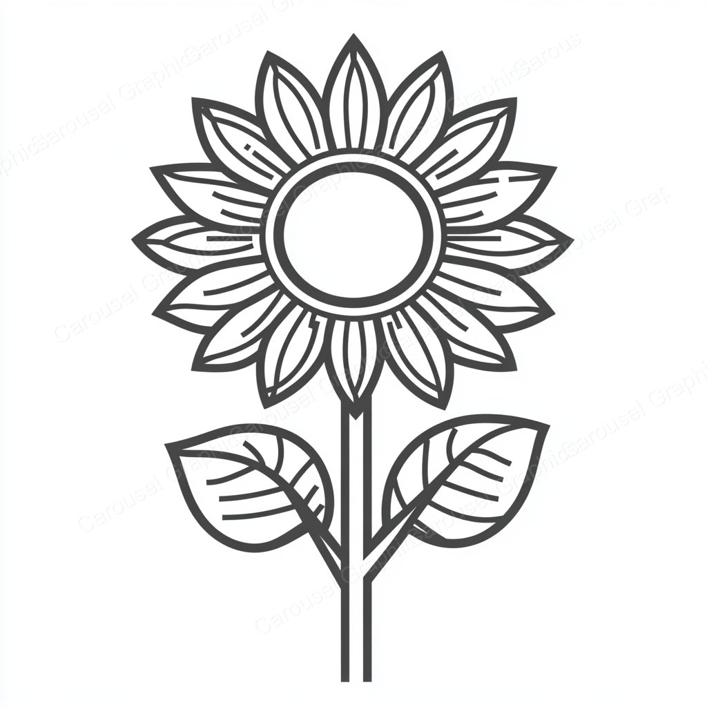 Sunflower Vector Graphic preview