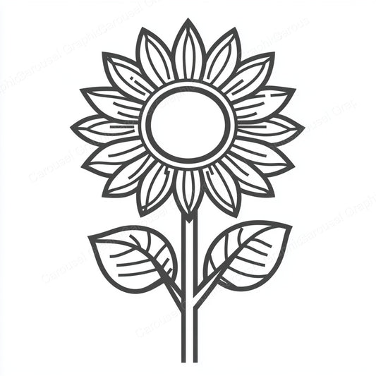 Sunflower Vector Graphic preview