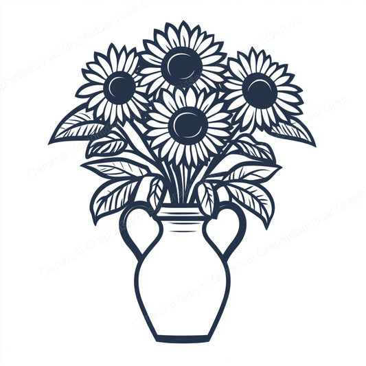 Sunflower Vector Graphic preview
