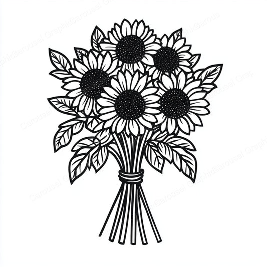 Sunflower Vector Graphic preview