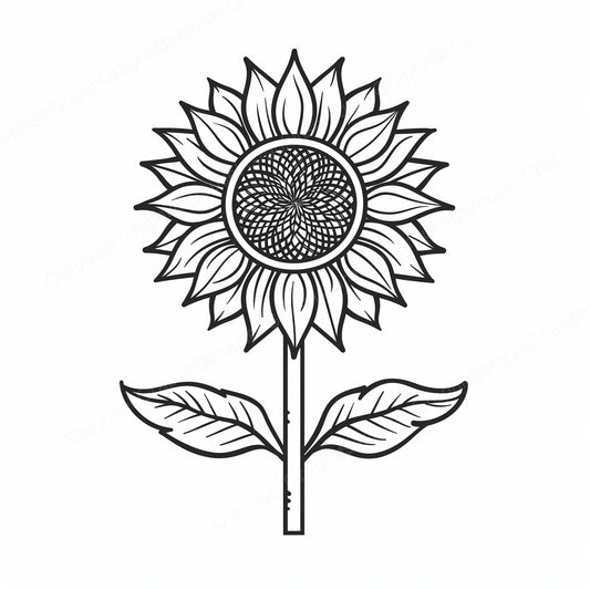 Sunflower Vector Graphic preview