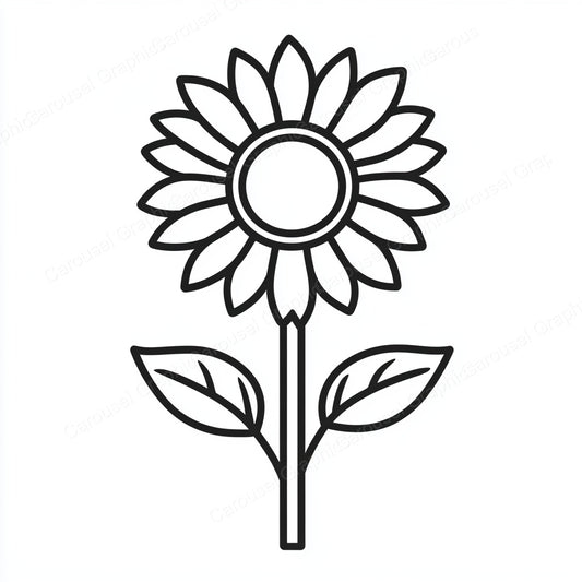 Sunflower Vector Graphic preview