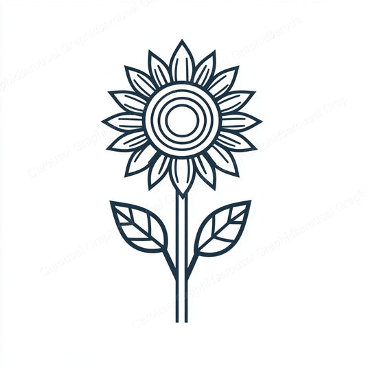 Sunflower Vector Graphic preview