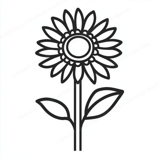 Sunflower Vector Graphic preview