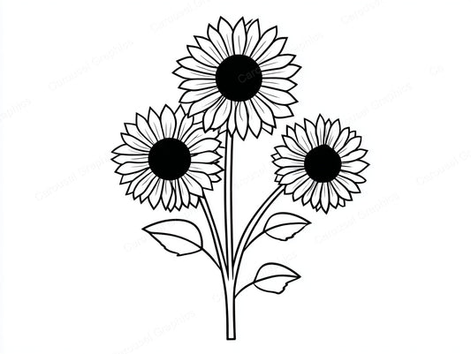 Sunflower Vector Graphic preview