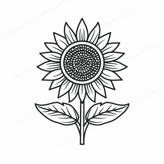 Sunflower Vector Graphic preview
