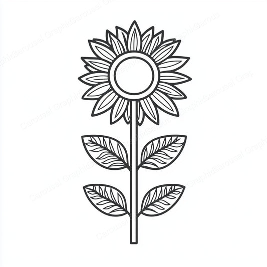 Sunflower Vector Graphic preview