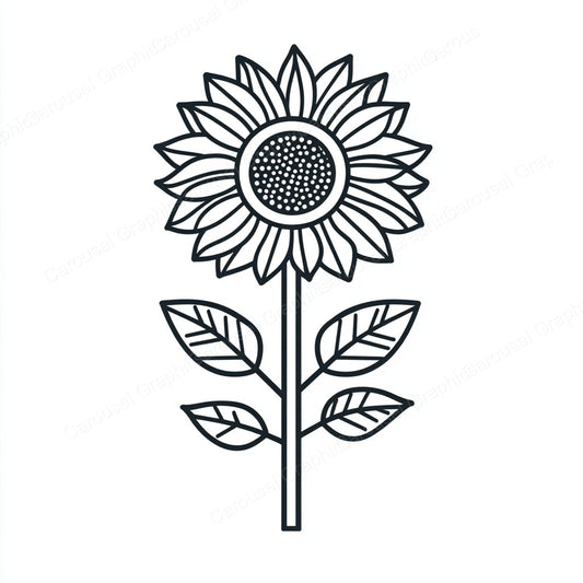 Sunflower Vector Graphic preview