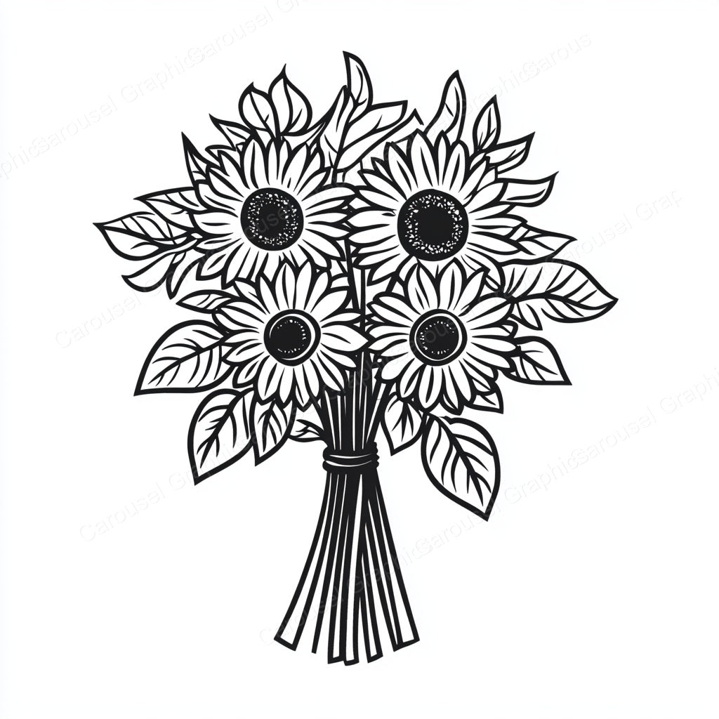 Sunflower Vector Graphic preview