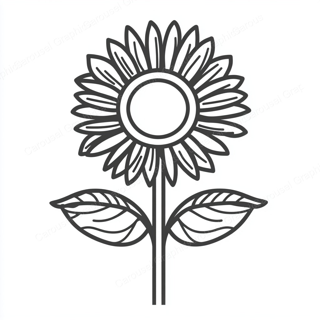 Sunflower Vector Graphic preview