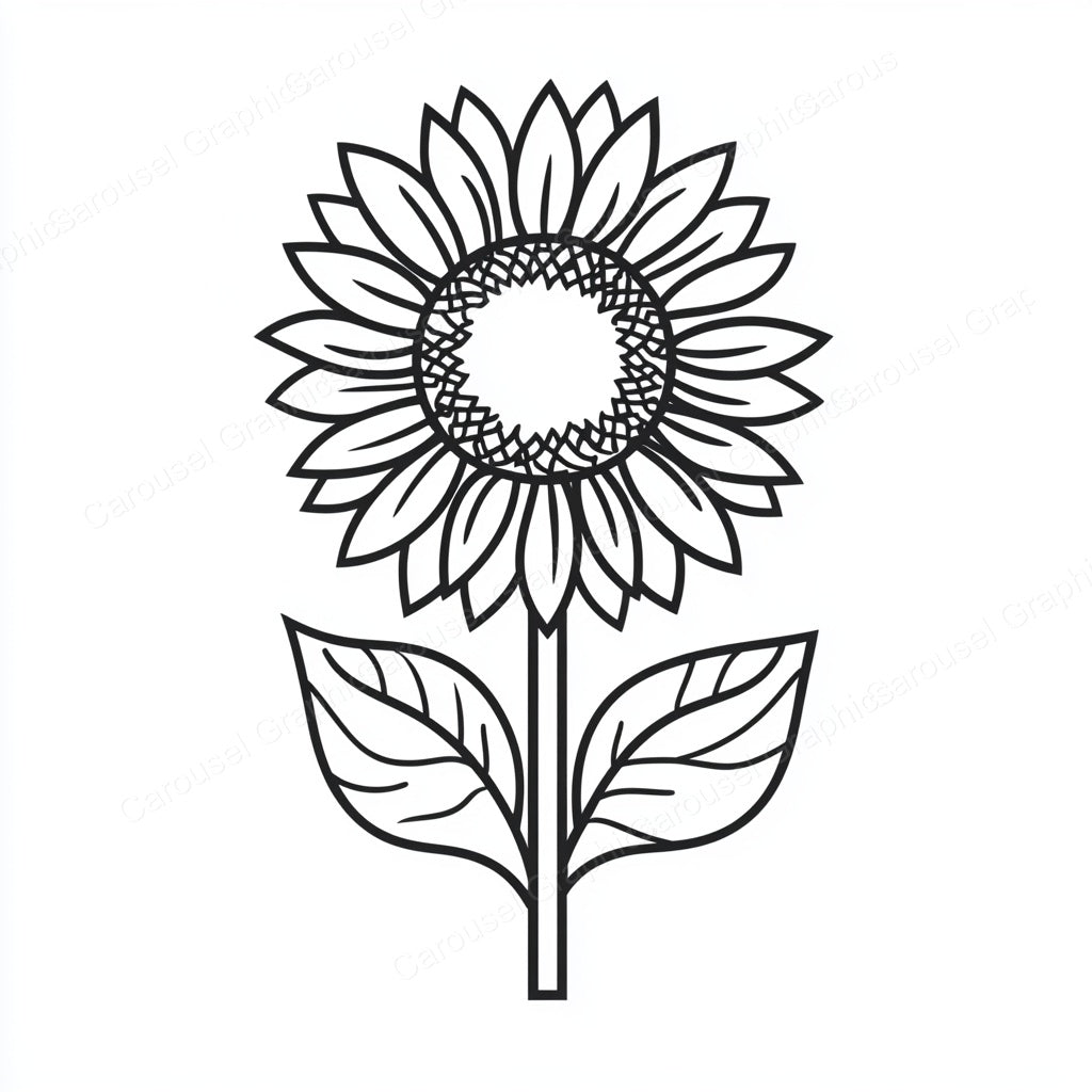 Sunflower Vector Graphic preview