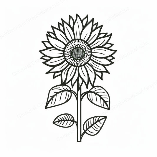 Sunflower Vector Graphic preview