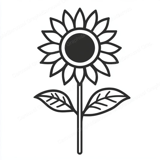 Sunflower Vector Graphic preview