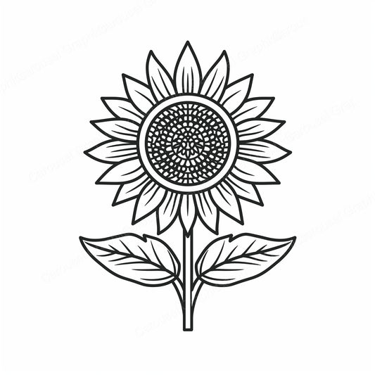 Sunflower Vector Graphic preview