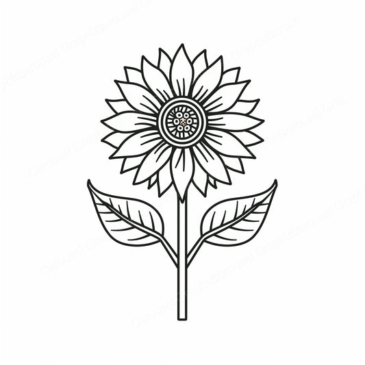 Sunflower Vector Graphic preview