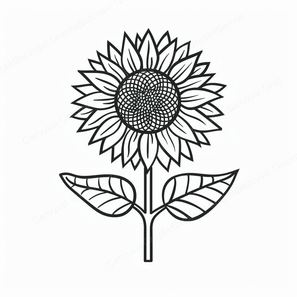 Sunflower Vector Graphic preview