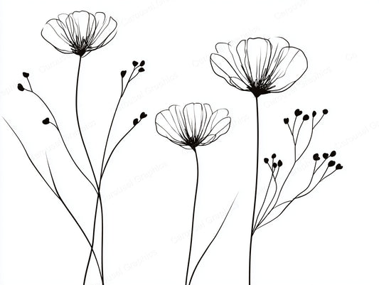Wildflower Vector Graphic preview