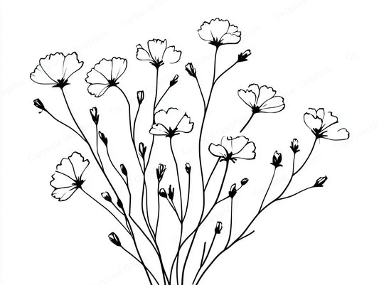 Wildflower Vector Graphic preview