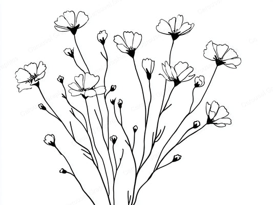 Wildflower Vector Graphic preview