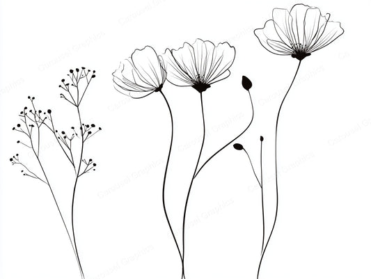 Wildflower Vector Graphic preview
