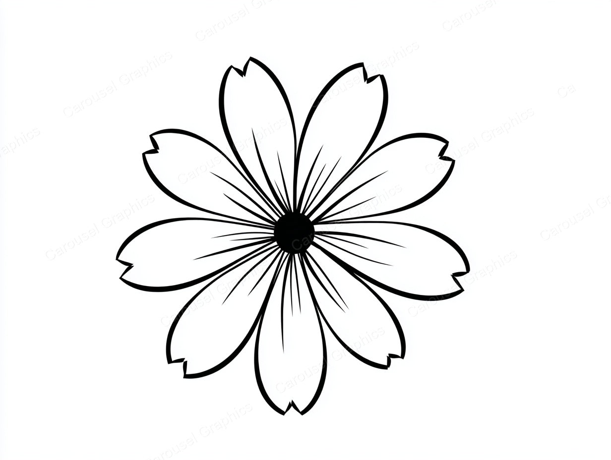 Wildflower Vector Graphic preview