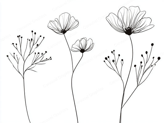 Wildflower Vector Graphic preview