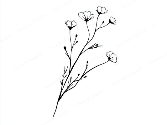 Wildflower Vector Graphic preview