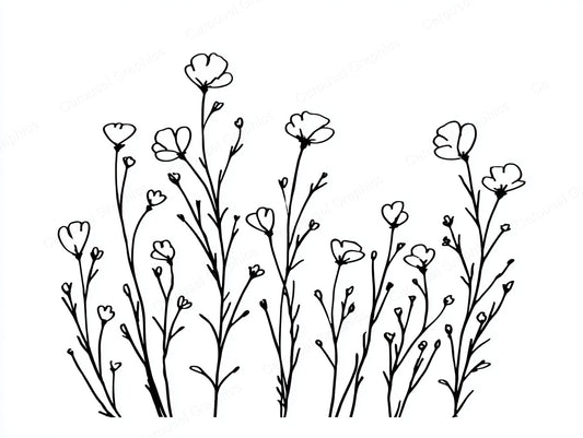 Wildflower Vector Graphic preview