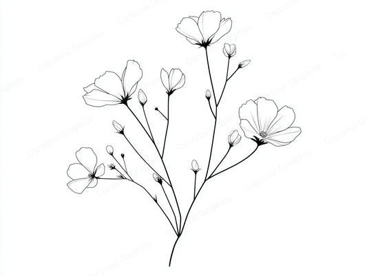 Wildflower Vector Graphic preview