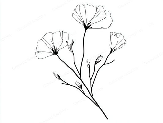 Wildflower Vector Graphic preview