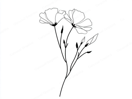 Wildflower Vector Graphic preview