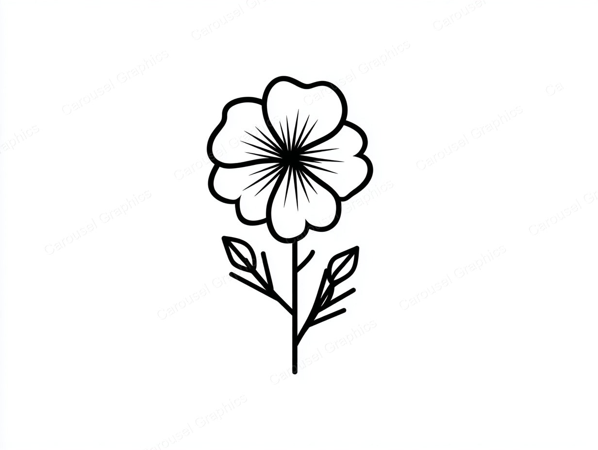 Wildflower Vector Graphic preview