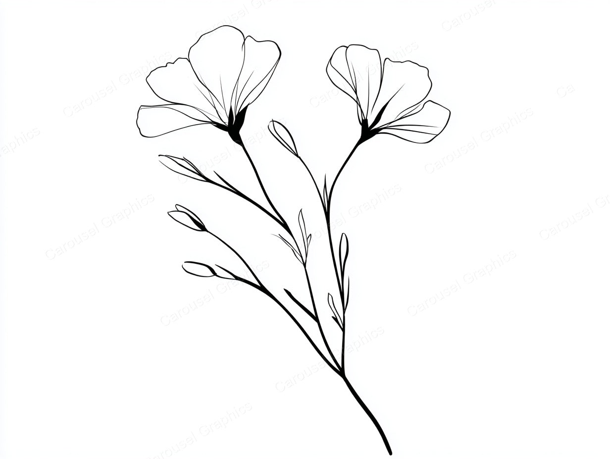 Wildflower Vector Graphic preview