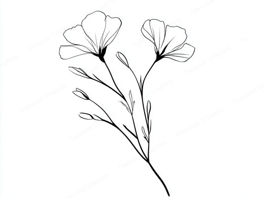 Wildflower Vector Graphic preview