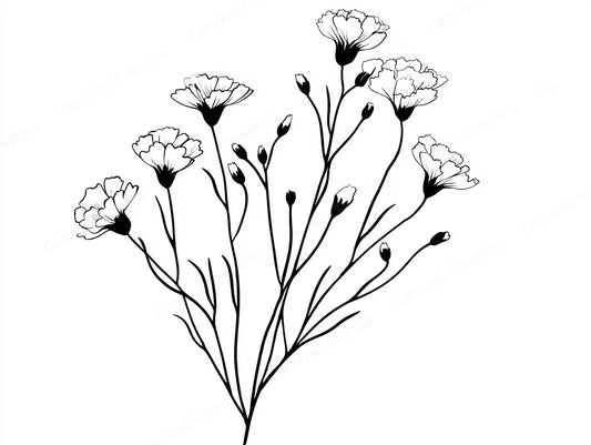 Wildflower Vector Graphic preview