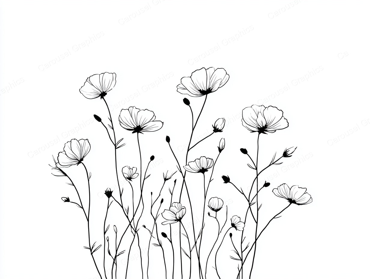 Wildflower Vector Graphic preview