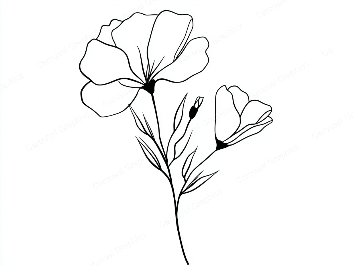 Wildflower Vector Graphic preview