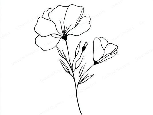 Wildflower Vector Graphic preview