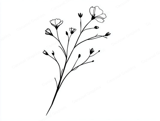 Wildflower Vector Graphic preview