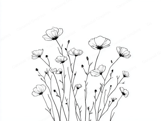 Wildflower Vector Graphic preview