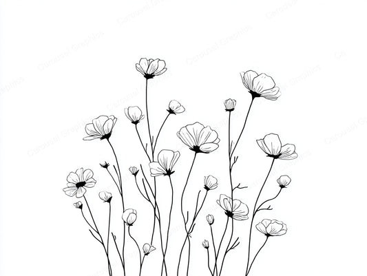 Wildflower Vector Graphic preview