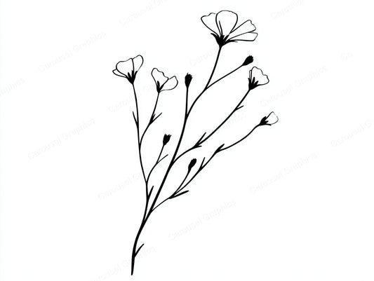 Wildflower Vector Graphic preview